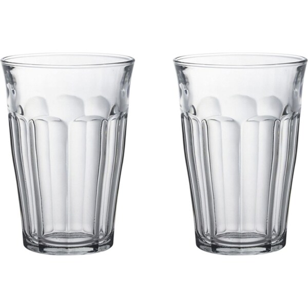 2x 4pc Duralex Picardie 360ml Highball Glass Tumbler Drinking Cup Set Clear