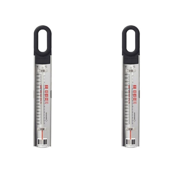 2x KitchenAid Caddy Paddle Cooking Thermometer Stainless Steel 31cm Silver/BLK