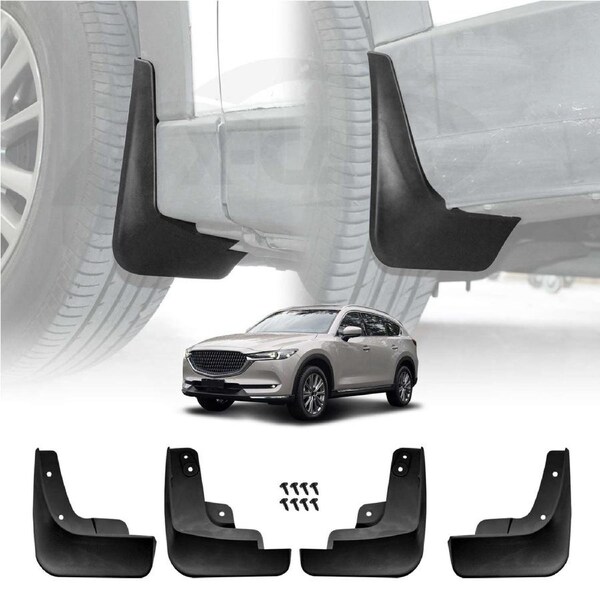 Mud Flaps Splash Guards for Mazda CX-8 CX8 2018-2024 Mudguard Fender Front and Rear Set of 4