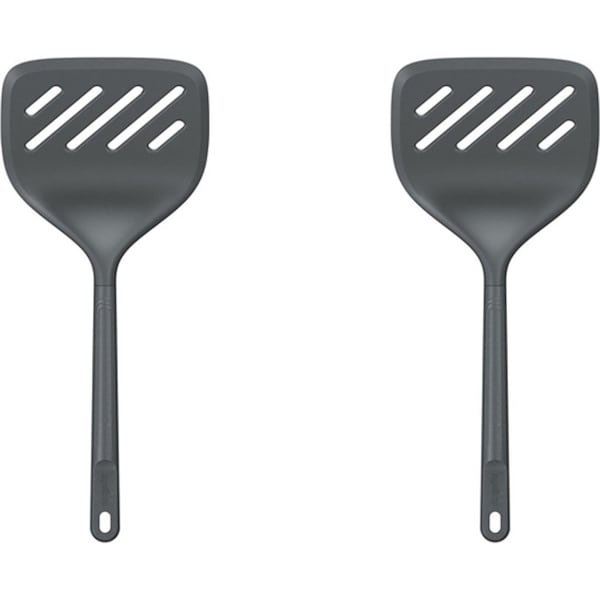 2x Zyliss XL Turner Silicone/Nylon Kitchen Frying Cooking Utensil 32cm Grey