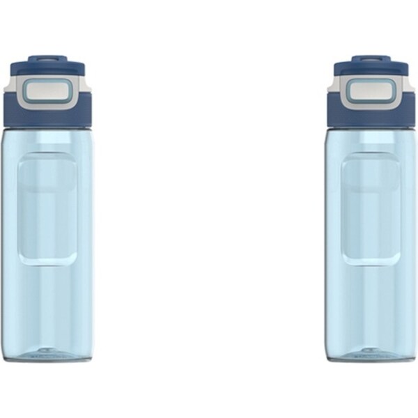 2x Kambukka Elton Tritan Drinking Bottle Outdoor Tumbler 750ml Crystal Blue