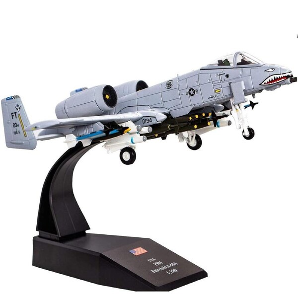 Diecast Military Aircraft 1/100 Scale A-10 Thunderbolt II Warthog