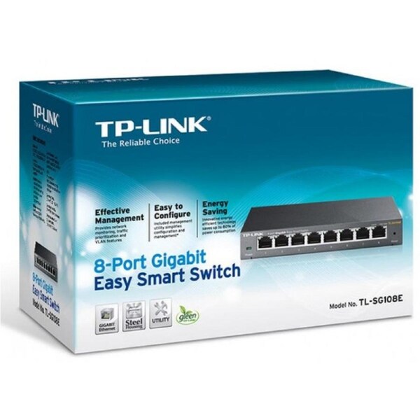 TP-Link TL-SG108E 8-Port Gigabit Easy Smart Switch