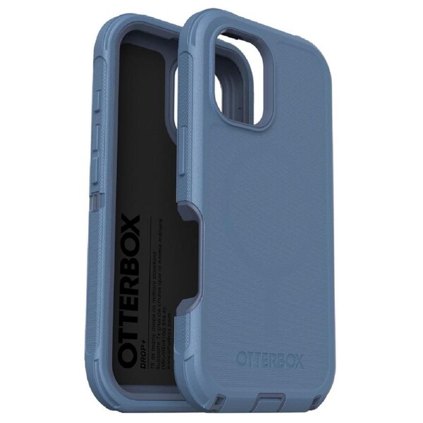 [77-95957] OtterBox Defender MagSafe Apple iPhone 16 Case Baby Blue Jeans, DROP+ 7X