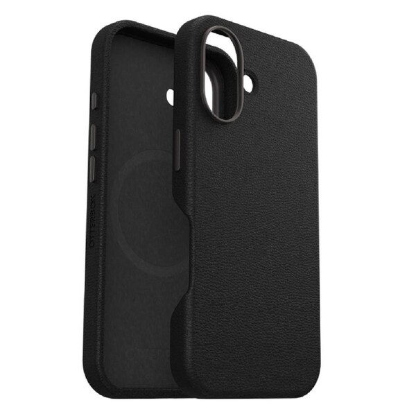 OtterBox Symmetry MagSafe Cactus Leather Apple iPhone 16 Case Black DROP+ 3X [77-96301]