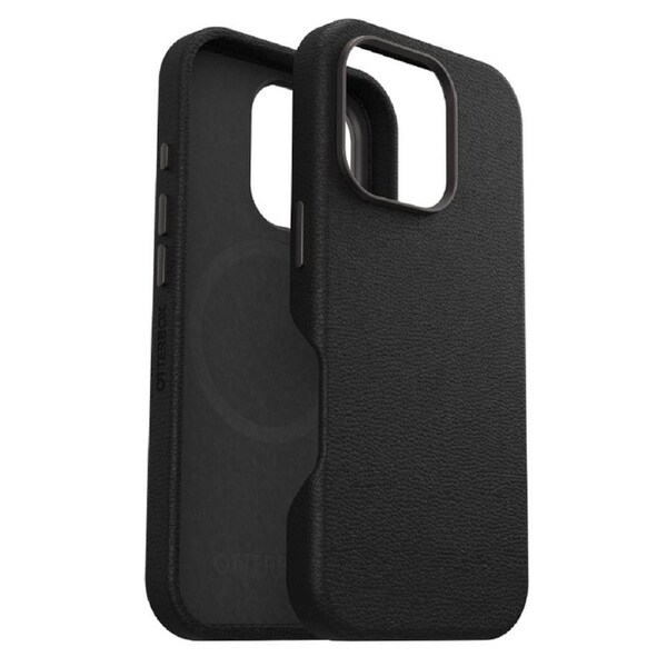 OtterBox Symmetry MagSafe Cactus Leather Apple iPhone 16 Pro Case Black DROP+ [77-96317]