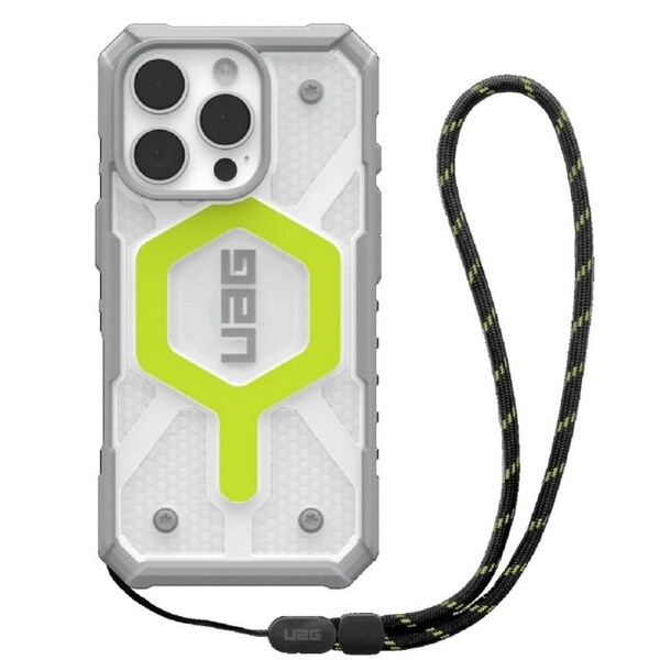 UAG Pathfinder Clear MagSafe Apple iPhone 16 Pro 6.3" Case ProPack Active Neon [1144641BV01]