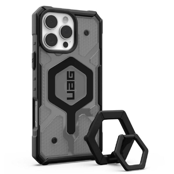 [1144651BV02] UAG Pathfinder Clear MagSafe Apple iPhone 16 Pro Max 6.9" Case ProPack Ash/Black