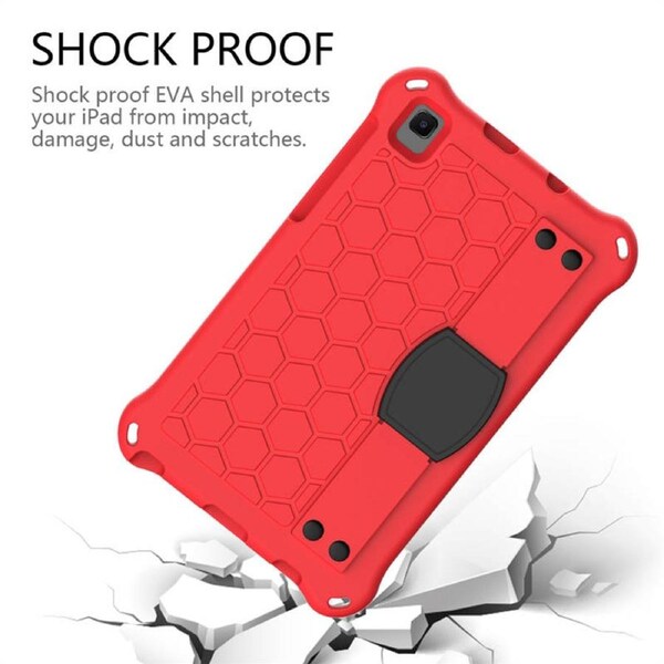 Hive SamSung Tab A7 Lite 8.7/Tab A8 Tablet Case Durable Stand Cover With Shoulder Strap-RedBlack