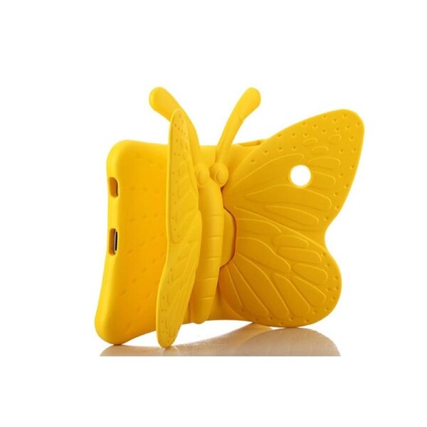Butterfly Soft Silicone Tablet Case 9.7 inch For iPad 2/3/4-Yellow