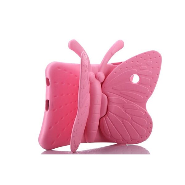 Butterfly Soft Silicone Tablet Case 9.7 inch For iPad 2/3/4-Pink