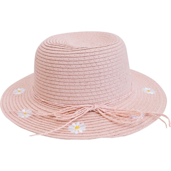 LVD Kids/Children Woven Sun Outdoor Summer Hat 30cm Brim Round Sunflowers