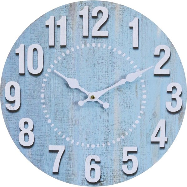 LVD Mist Hanging Wall Clock Analogue 34cm Round Home/Office Room Decor