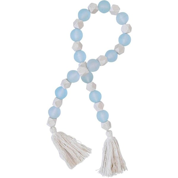 LVD Resin Bead Tassel Hanging Ornament Home/Lounge/Office Decor 90cm Sky