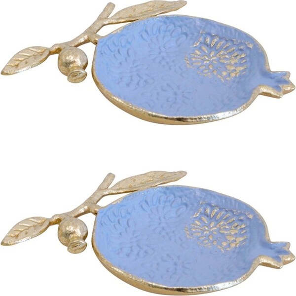 2x LVD Jewellery Storage Trinket Bowl Pomegranate Home/Room Tabletop Decor 20cm