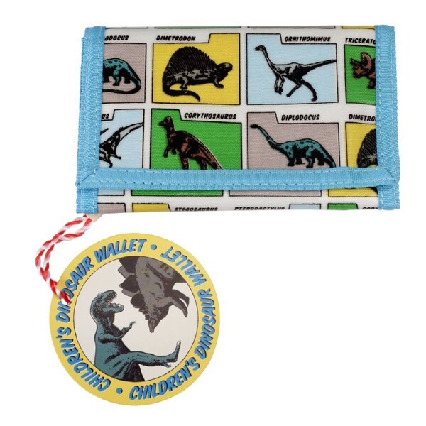 Rex London Kids/Childrens Wallet Trifold Money Holder 24.5cm Prehistoric