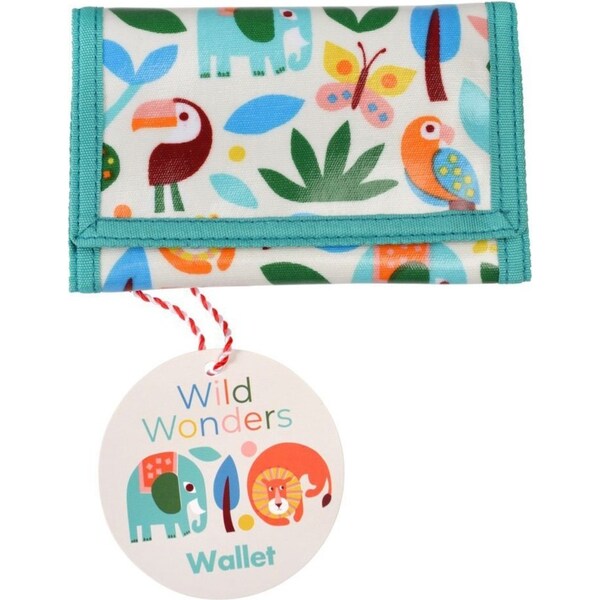 Rex London Kids/Childrens Wallet Trifold Money Holder 24.5cm Wild Wonders