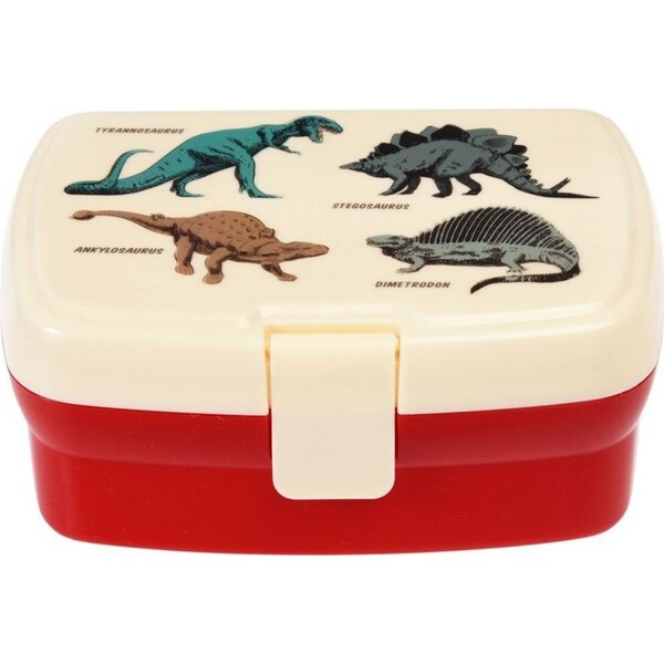 Rex London Kids/Children Plastic Lunch Box Rectangle 17cm Prehistoric Land
