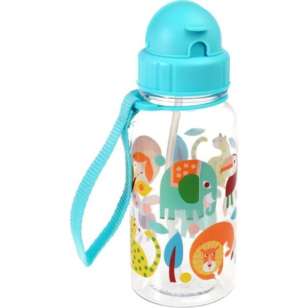 Rex London Kids/Child 500ml Plastic Water Bottle Drink Tumbler Wild Wonders