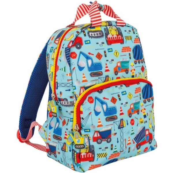 Floss & Rock Kids/Children Backpack Picnic/School Bag 24cm Construction 3y+