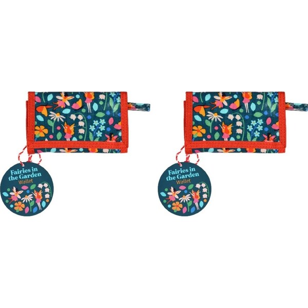 2x Rex London Kids/Childrens Wallet Trifold Money/Card Holder 24.5cm Fairies