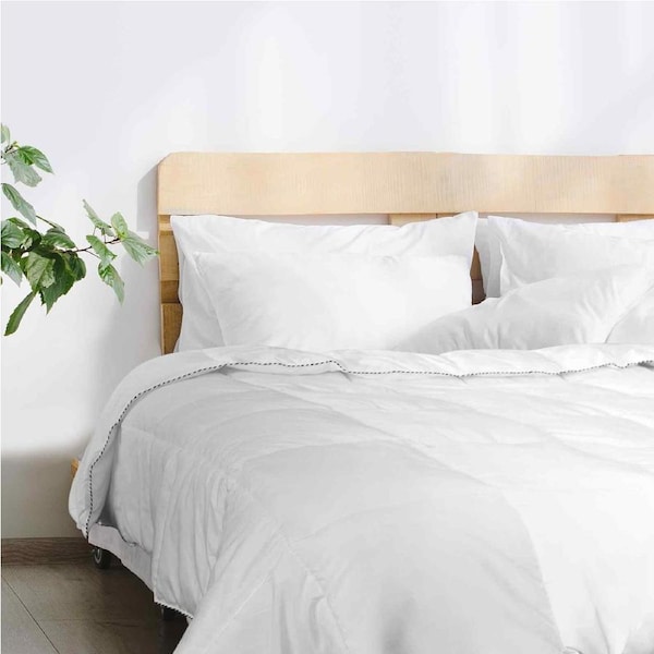 Royal Comfort Luxury Bamboo 250GSM Quilt And 2 Pack of Duck Feather Down Pillows Single