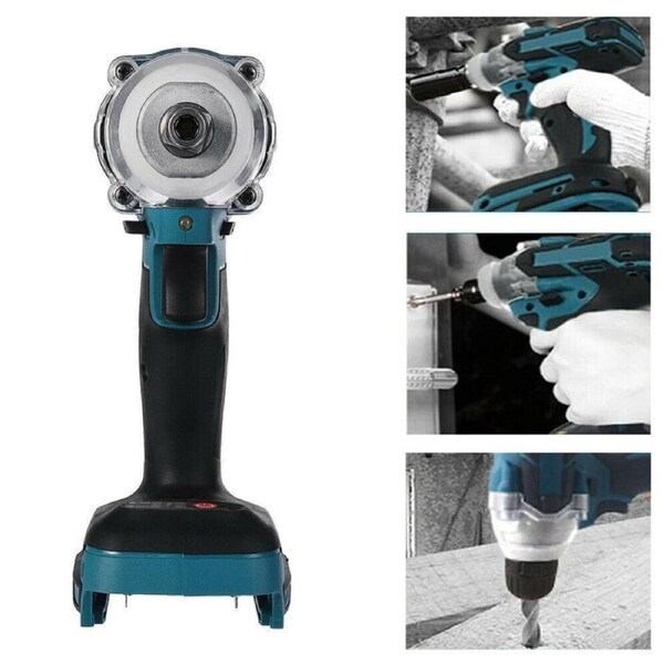 1/2" Cordless Impact Wrench Driver Brushless Rattle Gun For Makita 18V Battery