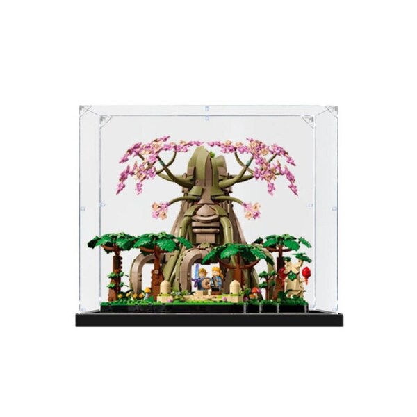 Acrylic Display Case for LEGO 77092 The Legend Of Zelda Great Deku Tree 2-in-1 Figure Storage Box Dust Proof Glue Free