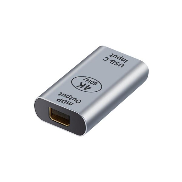 Astrotek USB-C to Mini DP DisplayPort Female to Female Adapter support 4K@60Hz for iPad Pro Macbook Air Samsung Galaxy MS Surface Dell XPS