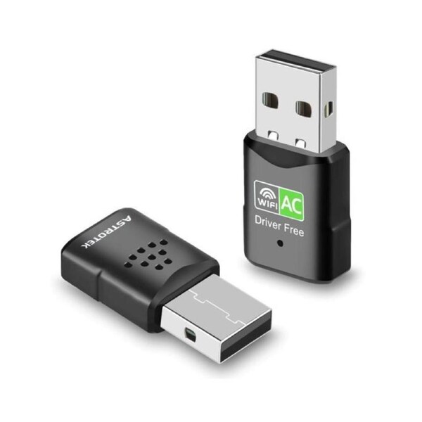 Astrotek AC600 mini Wireless USB Adapter Nano Dual Band WiFi External LAN Network Adaptor for PC MAC Desktop Notebook TV