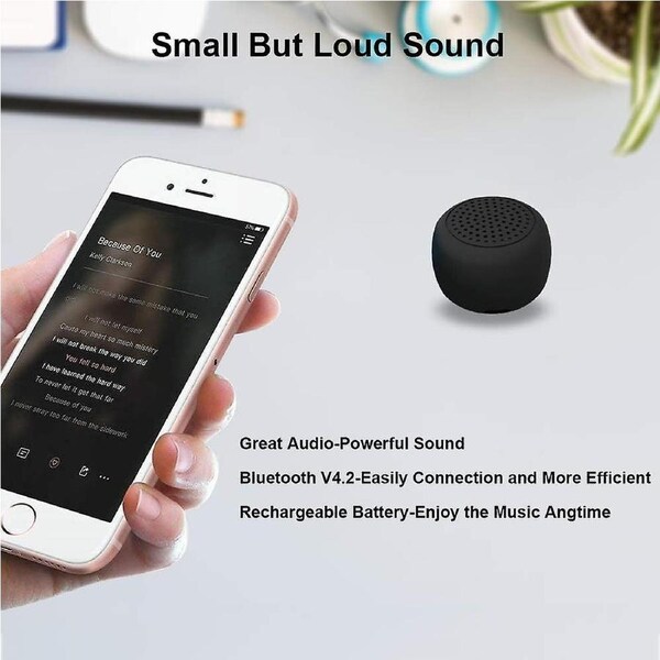 The Smallest Mini Bluetooth Speaker - Momoho Bts0011 Wireless Small Bluetooth Speaker,portable Speakers For Home/outdoor/travel,rechargeable,compatibl