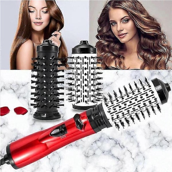 3in1 Hot Air Styler and 360 Rotating Hair Dryer Dry Curl Hair Straighten Brush A