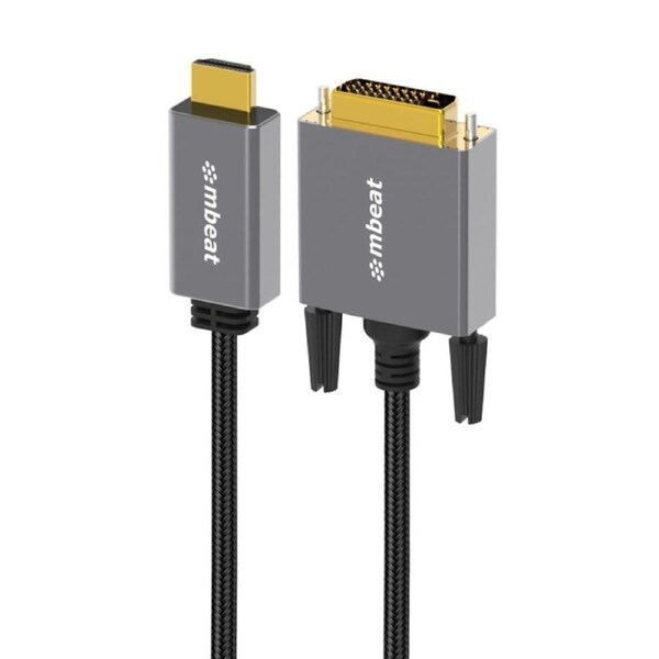 Mbeat Tough Link 1.8m HDMI to DVI Cable