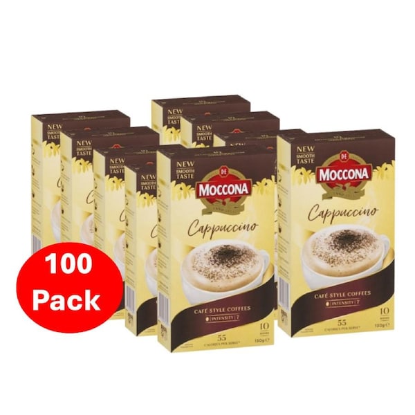 Moccona Coffee Sachets Cappuccino 100 Pack