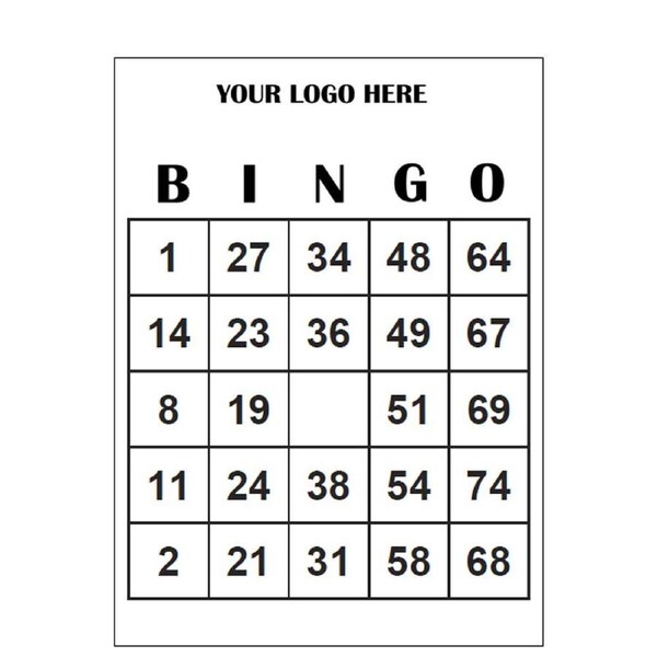 Customisable Giant A6 Sized Bingo Cards - 100gsm Premium Paper. Pack of 100