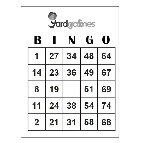 Customisable Giant A4 Sized Bingo Cards - 100gsm Premium Paper. Pack of 25.
