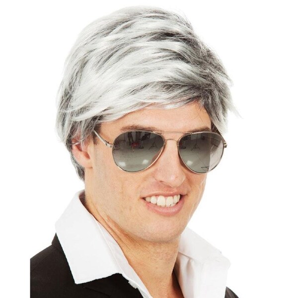 Pop Star Short Grey Wig