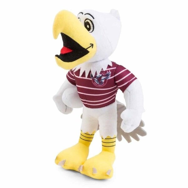 NRL Soft Plush Mascot Toy - Manly Sea Eagles - Team Mascot - 27cm