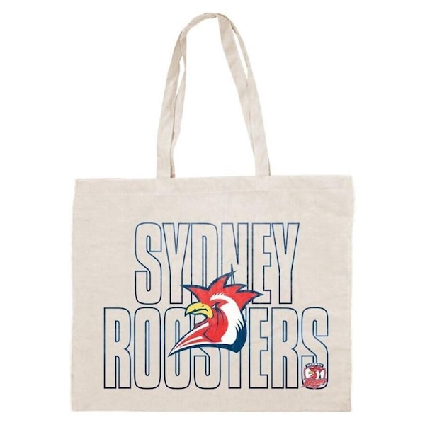 NRL Canvas Tote Bag - Sydney Roosters - Re-Useable Carry Bag