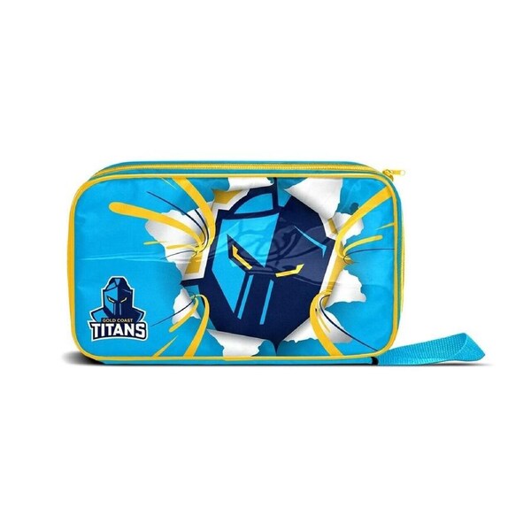 NRL Lunch Cooler Bag Box - Gold Coast Titans - 300mm x 175mm x 65mm