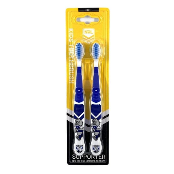 NRL Mascot Kids Toothbrush - Canterbury Bulldogs - Soft
