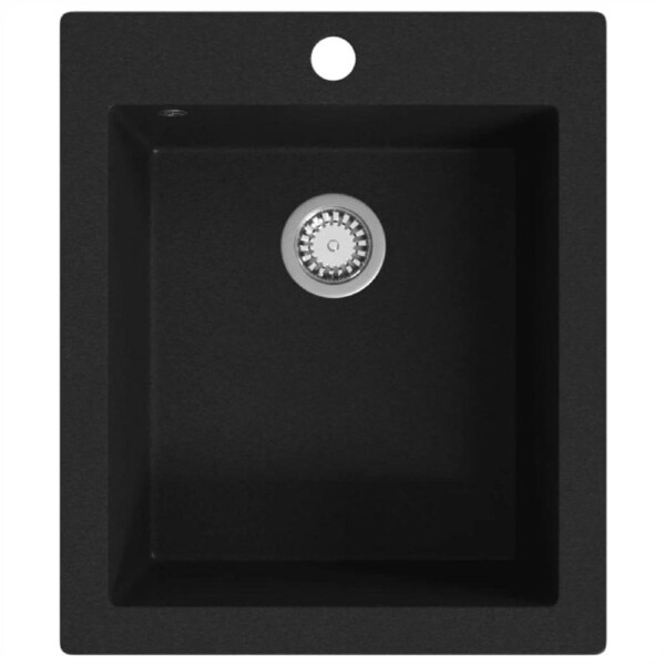 Overmount Kitchen Sink Single Basin Granite Home Kitchen Appliance 425x500mm