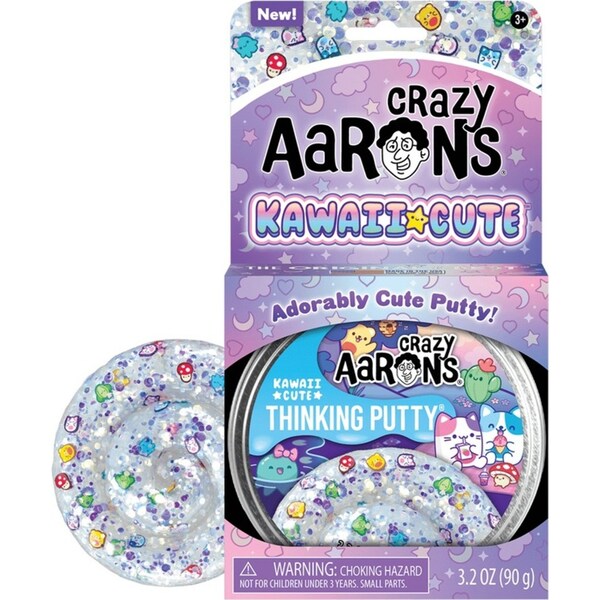 Crazy Aarons Thinking Putty Kawaii Cute Trendsetters Kids Play Toy 10cm 3y+