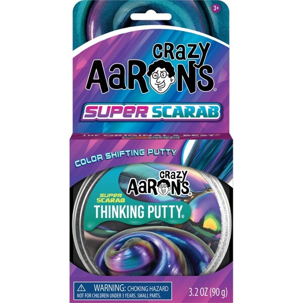 Crazy Aarons Thinking Putty Super Scarab Super Illusions Kids Toy 10cm 3y+