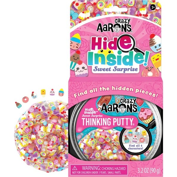 Crazy Aarons Thinking Putty Sweet Surprise Hide Inside Kids Play Toy 10cm 3y+