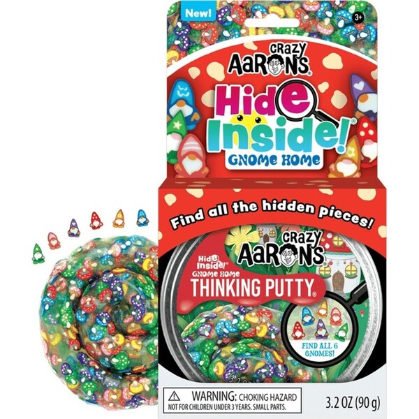 Crazy Aarons Thinking Putty Gnome Home Hide Inside Kids Play Toy 10cm 3y+