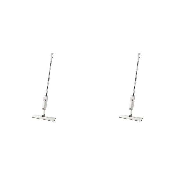 2x Cleanstar Starmop Lightweight Portable Quick Dry Microfiber Home Spray Mop