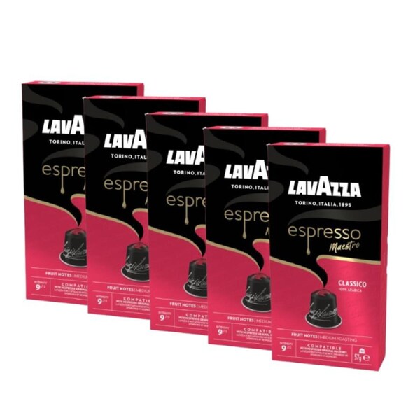 Lavazza Espresso Classico Nespresso Compatible Coffee Pods 50 Pack