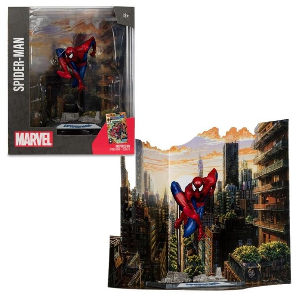 McFarlane Marvel Spider-Man 1:10th Scale Collectible with Scene (Spider-Man #6)