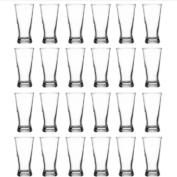 Crown Pilsner Beer Glasses 200ml - Set of 24